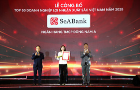 SeABank lọt Top 50 doanh nghiệp có lợi nhuận xuất sắc nhất Việt Nam năm 2025