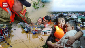Nghẹt thở những cuộc giải cứu người dân trong lũ dữ 