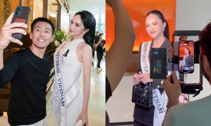 Hương Giang liên tục được truyền thông quốc tế săn đón khi thi Miss Universe