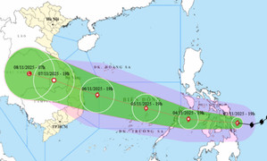 Bão Kalmaegi di chuyển nhanh, có thể ảnh hưởng trực tiếp Đà Nẵng - Khánh Hòa