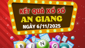 Trực tiếp kết quả xổ số An Giang hôm nay 6/11/2025 - XSAG 6/11
