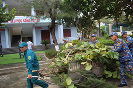 Đặc khu Trường Sa ở Khánh Hoà khi cơn bão số 13 đi qua