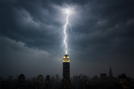 Có phải sét không bao giờ đánh hai lần vào cùng một chỗ?