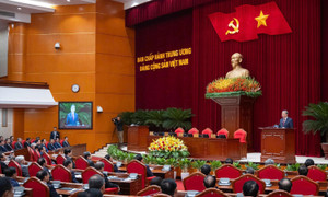 Toàn cảnh bế mạc Hội nghị lần thứ 14 Ban Chấp hành Trung ương Đảng khóa XIII