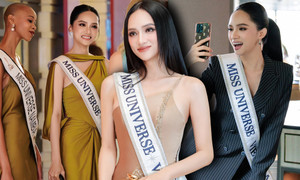 Gu thời trang đơn giản mà vẫn nổi bật của Hương Giang tại Miss Universe