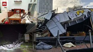 Bão số 13 Kalmaegi cuốn phăng làng chài, nhà cửa biến mất chỉ còn nền trơ trọi