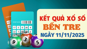 Trực tiếp kết quả xổ số Bến Tre hôm nay 11/11/2025 - XSBTR 11/11