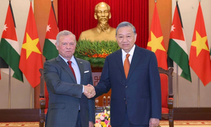 Tổng Bí thư Tô Lâm hội kiến Quốc vương Jordan Abdullah II Ibn Al-Hussein