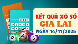 Trực tiếp kết quả xổ số Gia Lai hôm nay 14/11/2025 - XSGL 14/11