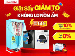 Trời nồm ẩm, người dân đổ xô mua máy giặt sấy, máy hút ẩm