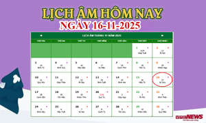 Lịch âm 16/11 - Âm lịch hôm nay 16/11 chính xác nhất - lịch vạn niên 16/11/2025
