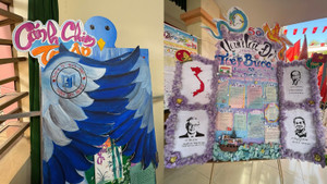 Loạt báo tường gây sốt dịp 20/11, học sinh khoe tài cực chất