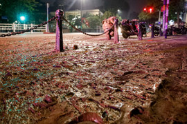 Bác tin bùn nhão tràn trên phố khiến loạt xe trượt ngã liên quan dự án metro