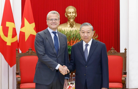 Tổng Bí thư khuyến khích Tập đoàn A.P. Moller-Maersk đầu tư vào kinh tế biển