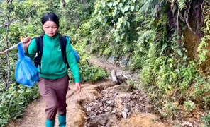 Cô giáo vùng cao lội suối, vượt dốc gánh cơm có thịt lên non cho học trò