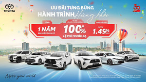 Chớp thời cơ mua xe Toyota ưu đãi 100% lệ phí trước bạ, trả trước chỉ từ 0 đồng