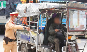 CSGT Hà Nội tịch thu hơn 170 xe tự chế, xe chở hàng cồng kềnh