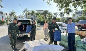 Hàng trăm tấn hàng cứu trợ của Quảng Ninh xuất phát đến Lâm Đồng