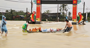 Bí thư xã Hòa Thịnh chia sẻ trên mạng xã hội về vùng 'rốn lũ'