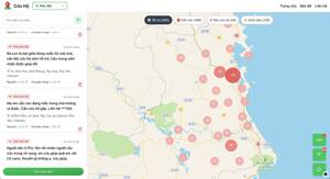 Mỗi ngày có hơn 3.000 tin phản ánh lên bản đồ số 'Thông tin cứu hộ'