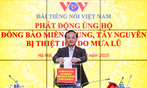 VOV phát động ủng hộ đồng bào miền Trung, Tây Nguyên bị thiệt hại do mưa lũ