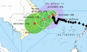 Bão số 15 Koto đổi hướng nhiều lần, hướng về vùng biển Gia Lai - Khánh Hoà