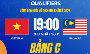 Xem trực tiếp U17 Việt Nam vs U17 Malaysia hôm nay 30/11 trên kênh nào?