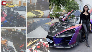 Sự thật bức ảnh lan truyền về dàn siêu xe của vợ chồng Mailisa