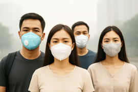 Bụi mịn bủa vây: Đeo khẩu trang đã đủ an toàn?