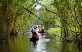 Làng nổi Tân Lập – chốn bình yên giữa làng quê sông nước