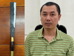 Mâu thuẫn mua bán đất, gã đàn ông cầm dao tấn công em họ