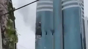 UAV Ukraine đâm vào tòa nhà chọc trời Nga