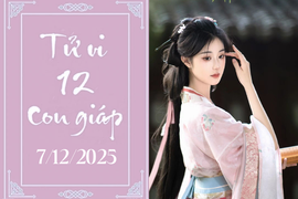 Tử vi 12 con giáp hôm nay ngày 7/12/2025: Thân may mắn, Mùi tình cảm trắc trở