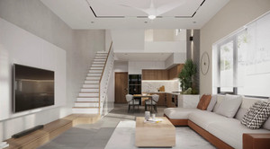 Mẫu thiết kế phòng khách 30m2 đẹp, hiện đại 