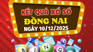 Trực tiếp kết quả xổ số Đồng Nai hôm nay 10/12/2025 - XSDN 10/12