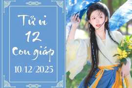 Tử vi 12 con giáp hôm nay ngày 10/12/2025: Ngọ thuận lợi, Tuất cẩn trọng 
