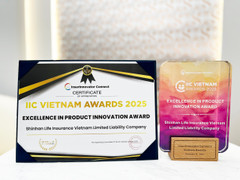 Shinhan Life Việt Nam nhận giải thưởng 'Excellence in Product Innovation Award'