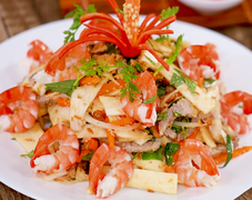 Cách làm gỏi củ hủ dừa tôm thịt đơn giản