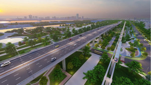 Trục đại lộ cảnh quan sông Hồng dài 80km, đi qua 19 xã, phường Hà Nội