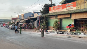 Xe lu mất phanh trôi tự do, tông tử vong người phụ nữ đi bộ trên đường