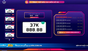 Thu 5.200 tỷ đồng từ đấu giá biển số xe trong năm 2025