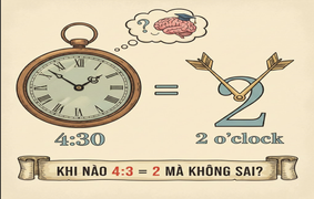 Tưởng vô lý nhưng hợp lý: Khi nào 4 : 3 = 2?