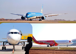 Cận cảnh 3 chuyến bay chở khách khai trương sân bay Long Thành