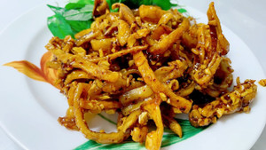 Cách làm khô mực chiên nước mắm đơn giản