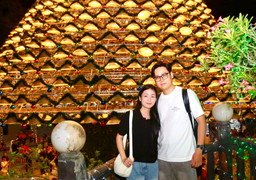 Ngắm cây thông Noel kết từ 3.000 chiếc nón lá ở Đồng Nai