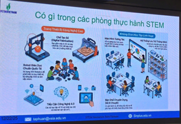 Petrovietnam phối hợp với các địa phương đưa phòng STEM vào vận hành