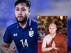 Vì sao cựu tiền đạo U23 Thái Lan bỏ châu Âu về nước đi tu?