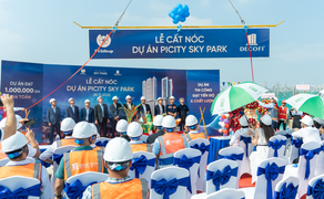 Dự án Picity Sky Park chính thức cất nóc vượt tiến độ