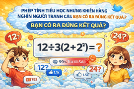 Phép tính tiểu học nhưng 99% người chơi trả lời sai