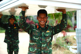 Bộ đội dựng nhà Chiến dịch Quang Trung: Một mùa Tết khác ở vùng lũ